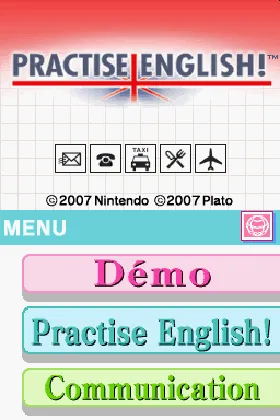 Practise English! (Europe) (Fr,De,Es,It) screen shot title